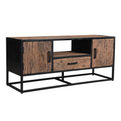 Livingfurn tv meubel dakota 130 cm riverwood / gecoat staal