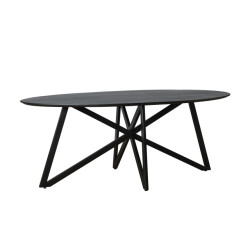 Livingfurn eetkamertafel oslo web acasia hout 200 cm