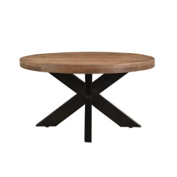 Livingfurn salontafel sturdy rond 80x80x40cm mangohout