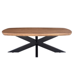 Livingfurn salontafel jesper 120cm mangohout / gecoat staal