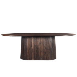 Livingfurn eetkamertafel salvator walnut 230cm mangohout
