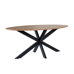 Livingfurn eetkamertafel oslo acasia hout 180cm -