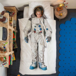 Snurk Dekbedovertrek astronaut 140 x 200/220 cm incl. 1 kussensloop 60 x 70 cm
