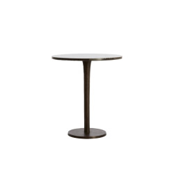 Light & Living bijzettafel Ø48x53 cm pazo donker marmer+donker
