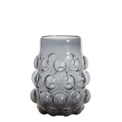 Light & Living vaas Ø24x30 cm haroa glas smoke
