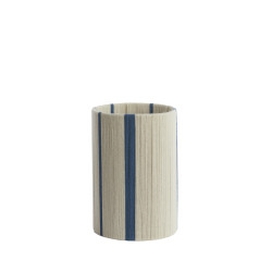 Light & Living kap cilinder 20-20-30 cm medan crème+blauw