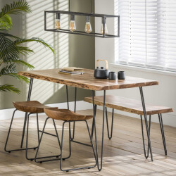 Hoyz Hoyz eetkamertafel edge hout - 130x70x77