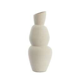 Light & Living vaas Ø19x46,5 cm aram keramiek crème