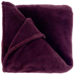 Unique Living plaid claudi 130x160cm dark purple