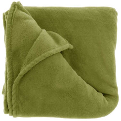Unique Living plaid claudi 150x200cm olive green