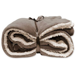 Unique Living | lars coral fleece/suede plaid 150x200cm
