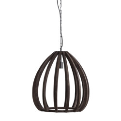 Light & Living hanglamp Ø50x54 cm barsia hout donker
