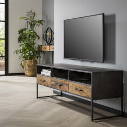 Hoyz Hoyz tv-meubel 150cm 3 lades blend hardhout