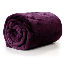Unique Living enzo plaid 130x180cm dark purple
