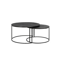 Light & Living salontafel rengo set van 2 76x76x41cm -