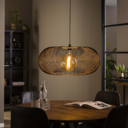 Hoyz Hoyz hanglamp copper twist nikkel industrieel 70x70x150