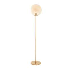 Light & Living vloerlamp Ø30x160 cm medina glas amber+goud