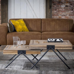 Hoyz Hoyz salontafel teca balance 80x80x43 hout