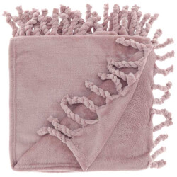 Unique Living plaid lieke 130x160cm old pink