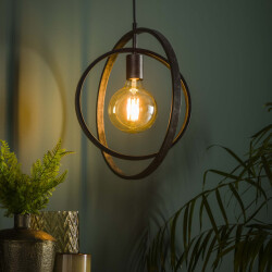 Hoyz Hoyz industrieel hanglamp 1 lamp turn around zwart
