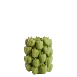 Light & Living vaas deco 23,5x23x32,5 cm bellpepper keramiek mat