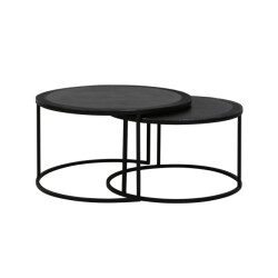 Light & Living salontafel talca set van 2 75x75x45cm -
