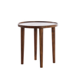 Light & Living bijzettafel Ø45x45 cm qiano acacia hout