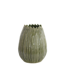 Light & Living vaas deco Ø35,5x45 cm kopra keramiek donker