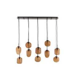 Light & Living hanglamp 10l 120x18x23 cm mezza glas