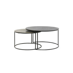 Light & Living salontafel rengo set van 2 76x76x41cm -