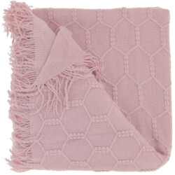 Unique Living plaid fee 127x152cm old pink