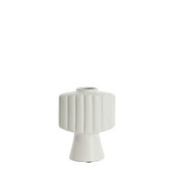 Light & Living vaas deco 22,5x14,5x28,5 cm gandara keramiek mat crème