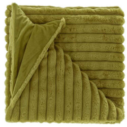 Unique Living plaid peppe 150x200cm moss green