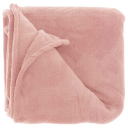 Unique Living plaid bailey eco 130x180cm old pink