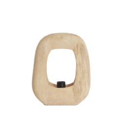 Light & Living tafellamp 33x10x40 cm kelafo hout mat naturel