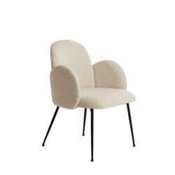 Light & Living eetkamerstoel 59x62x86 cm chiba crème+zwart