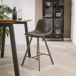 Hoyz Hoyz barstoel zig-zag taupe 4 stuks
