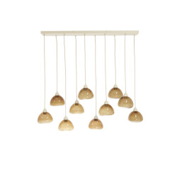 Light & Living hanglamp 10l 120x19x14 cm bisho glas +zand