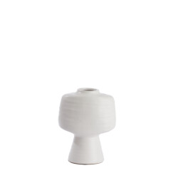 Light & Living vaas deco 22,5x14,5x28,5 cm gandoro keramiek mat crème