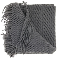 Unique Living plaid kos 127x152cm grey