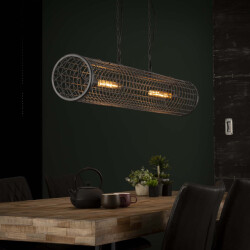 Hoyz Hoyz hanglamp Ø20 cm cilindervormige hanglamp industrieel gaas