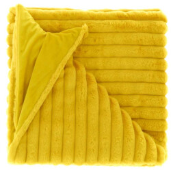 Unique Living | plaid peppe 150x200cm bamboo yellow