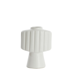 Light & Living vaas deco 29,5x18x38,5 cm gandara keramiek mat crème