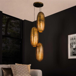 Hoyz Hoyz hanglamp 3l cosmic getrapt antiek