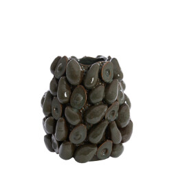 Light & Living vaas deco Ø33x37,5 cm avocado keramiek +groen