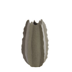Light & Living vaas deco Ø31x53 cm kelapa keramiek grijs