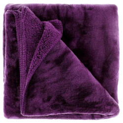 Unique Living plaid torvah 150x200cm dark purple
