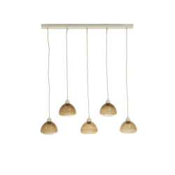 Light & Living hanglamp 5l 104x19x14 cm bisho glas +zand