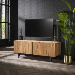 Hoyz tv-meubel 2l block massief acacia 40x135x50cm