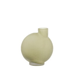 Light & Living vaas 25x13x27,5 cm torna glas olijf
